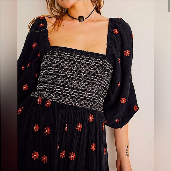 Free People Dahlia Embroidered Maxi Dress - Picture 3 of 8